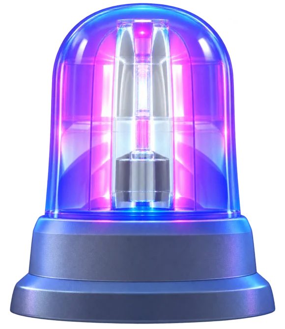 Motion-activated floodlight and siren unit